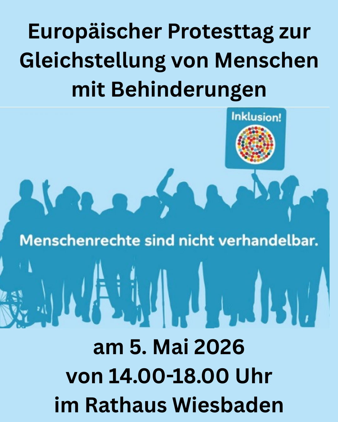 Plakat des Protestages